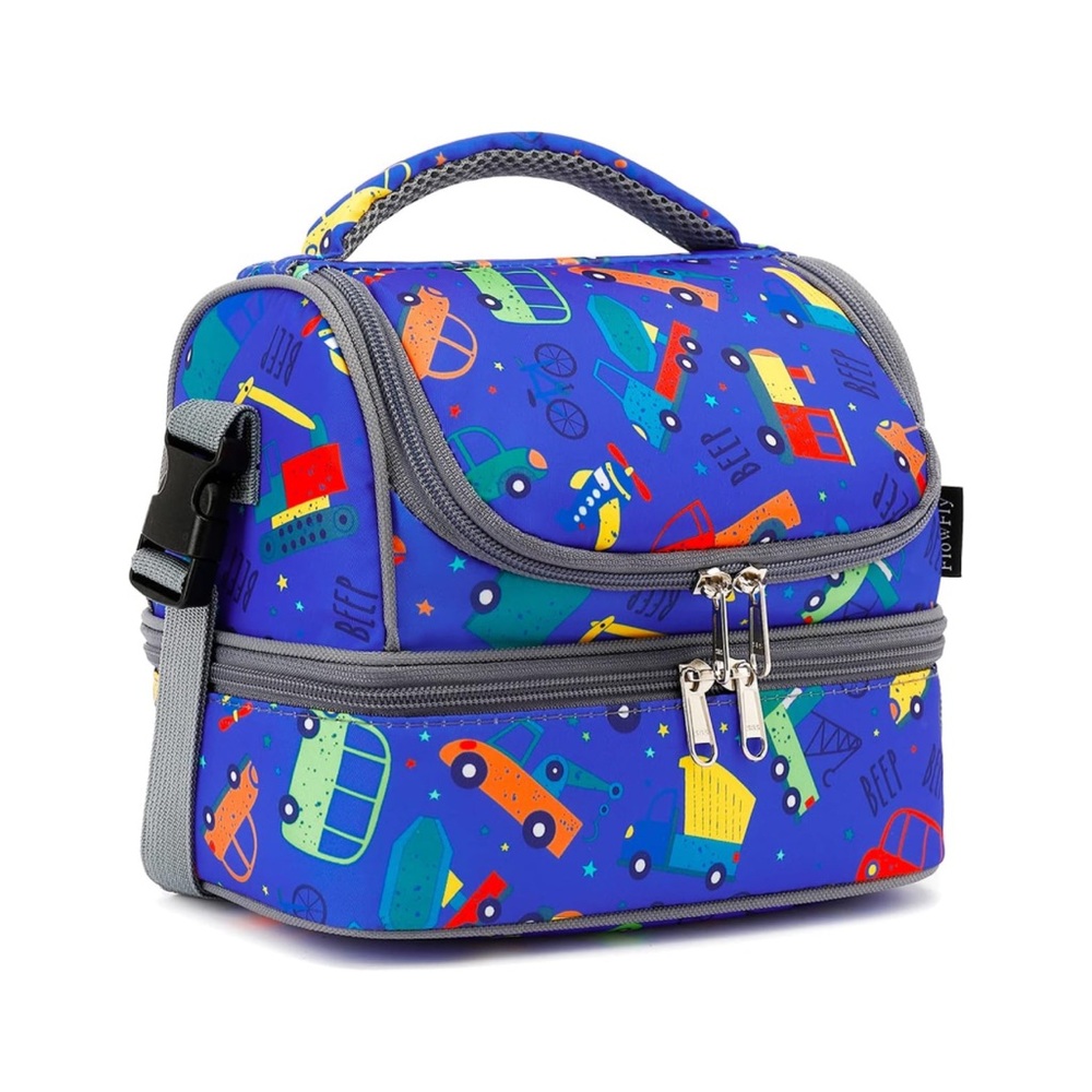 Flowfly Cars Trucks Construction Lunch Box